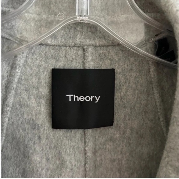 Theory Sileena Winsome Wool Cashmere Open Front Shawl Coat - Picture 8 of 9